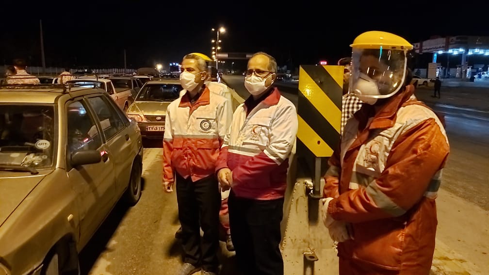 بازدید دبیرکل جمعیت هلال احمر کشور از ایستگاه غربالگری پلیس راه شیراز-اصفهان/ گزارش تصویری